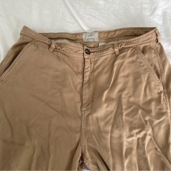Everlane Sz 16 The TENCEL™ Relaxed Chino Tan Plus casual summer tapered - Picture 3 of 8